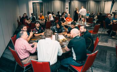 image: round table of networking at Business forum