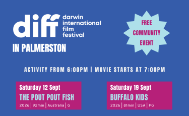 Poster with film images and information