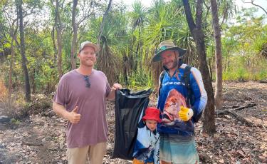 Community volunteers collecting litter during Great Spring Clean Up