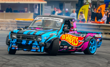 Image: Hot wheels doing a burn out