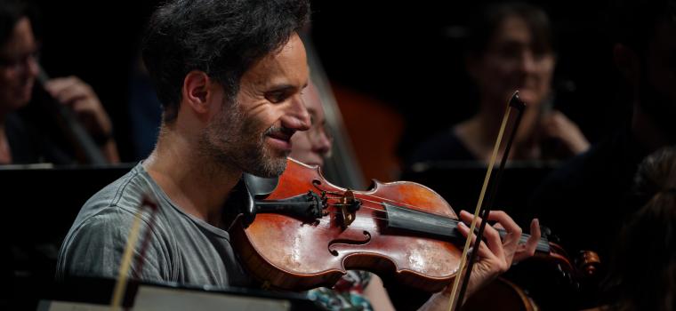 Image: Man playing violin - Darwin Symphony Orchestra